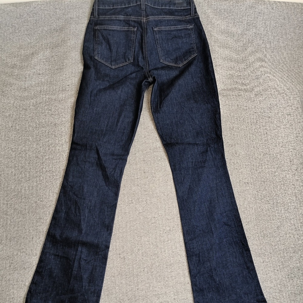 Paige High Rise Manhattan Jeans Women 26 Dark Wash Excellent Bootcut Stretch - Picture 2 of 9